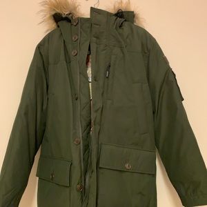 J Crew Nordic Faux Fur-Trimmed Hooded Parka